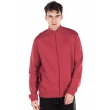 JEPA MAN ZIPPER MOCK HOODIE BRUSHED 27-19066-BORDEAUX MEL Μπορντό Εικόνα 