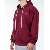 GSA SPORT HOODIE JACKET (BRUSHED) 28-1405-OXBLOOD Μπορντό Εικόνα 1