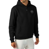 GSA SUPERCOTTON MENS BIG LOGO ZIP HOODIE FLEECE GA12503-BLACK Μαύρο Εικόνα 1