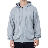 GSA SPORT HOODIE JACKET (BRUSHED) 28-1405-GREY MELANGE Grey Image 