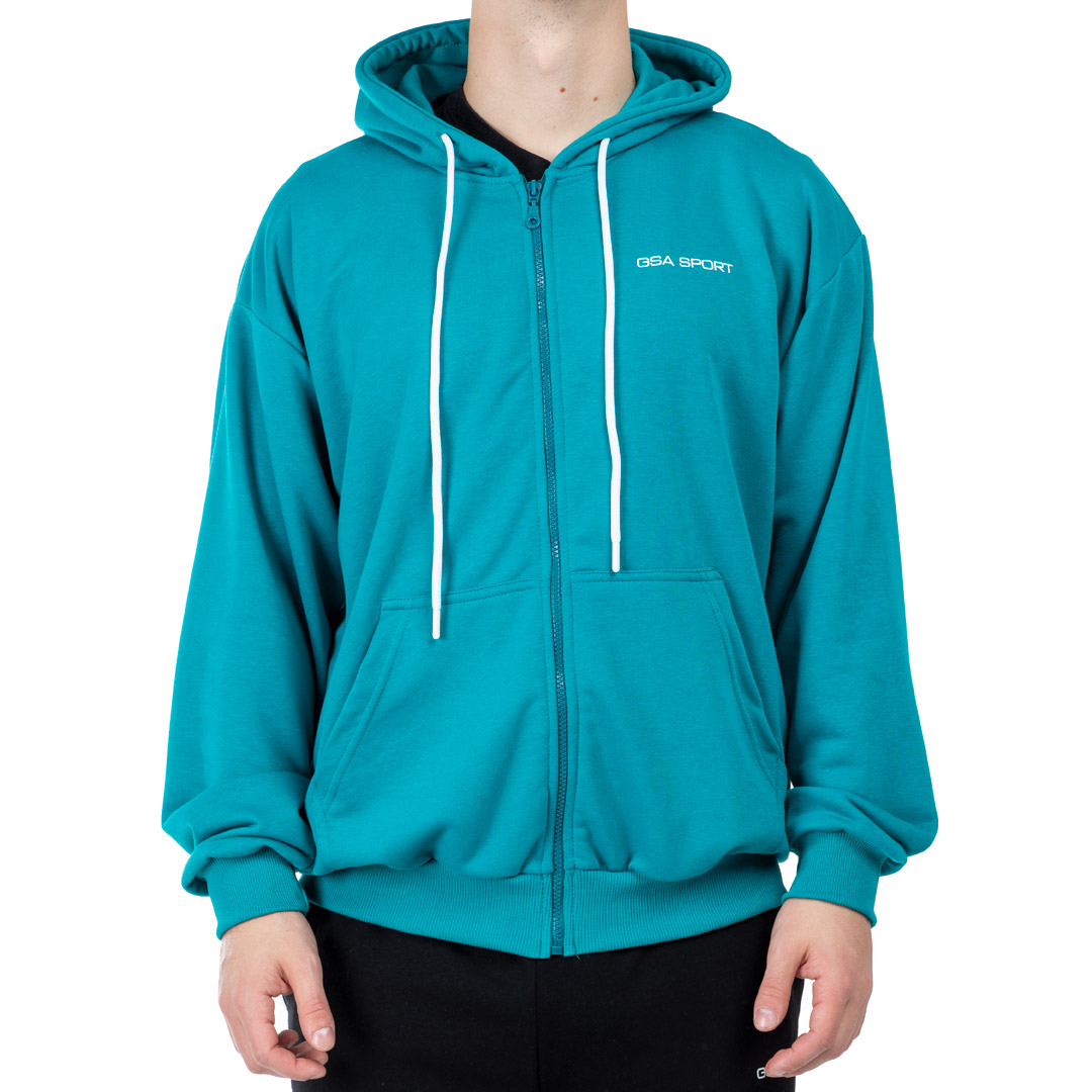 GSA SPORT HOODIE JACKET (BRUSHED) 28-1405-PETROL Πετρόλ