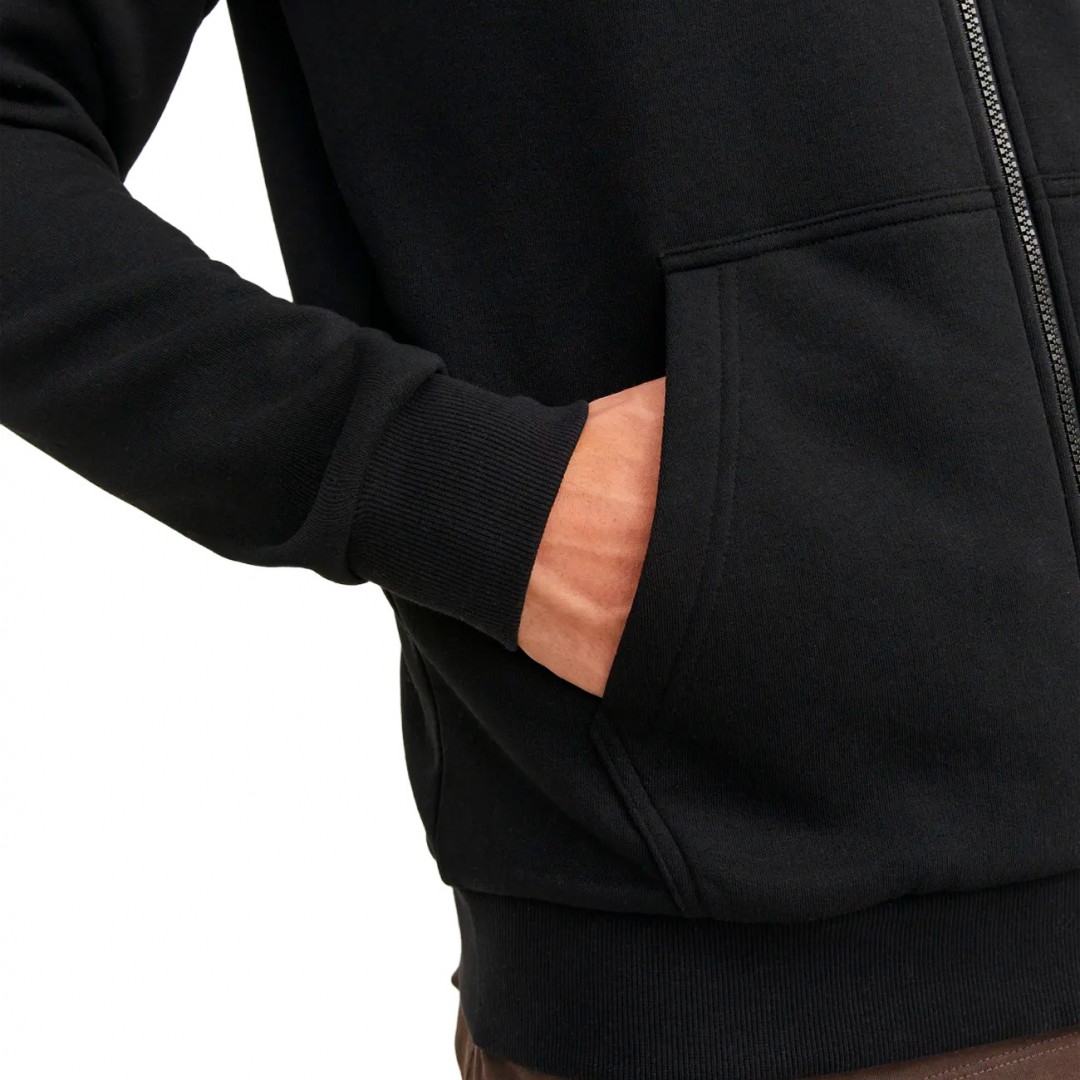 JACK & JONES JJEBRADLEY SWEAT ZIP HOOD NOOS 12249342-4385557 Black