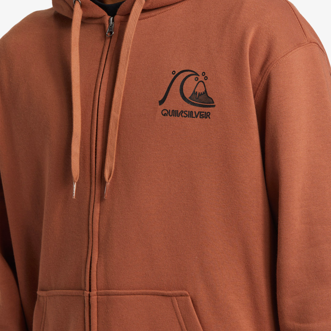 QUIKSILVER GRAPHIC ZIP HOODIE AQYFT03413-CNW0 Καφέ