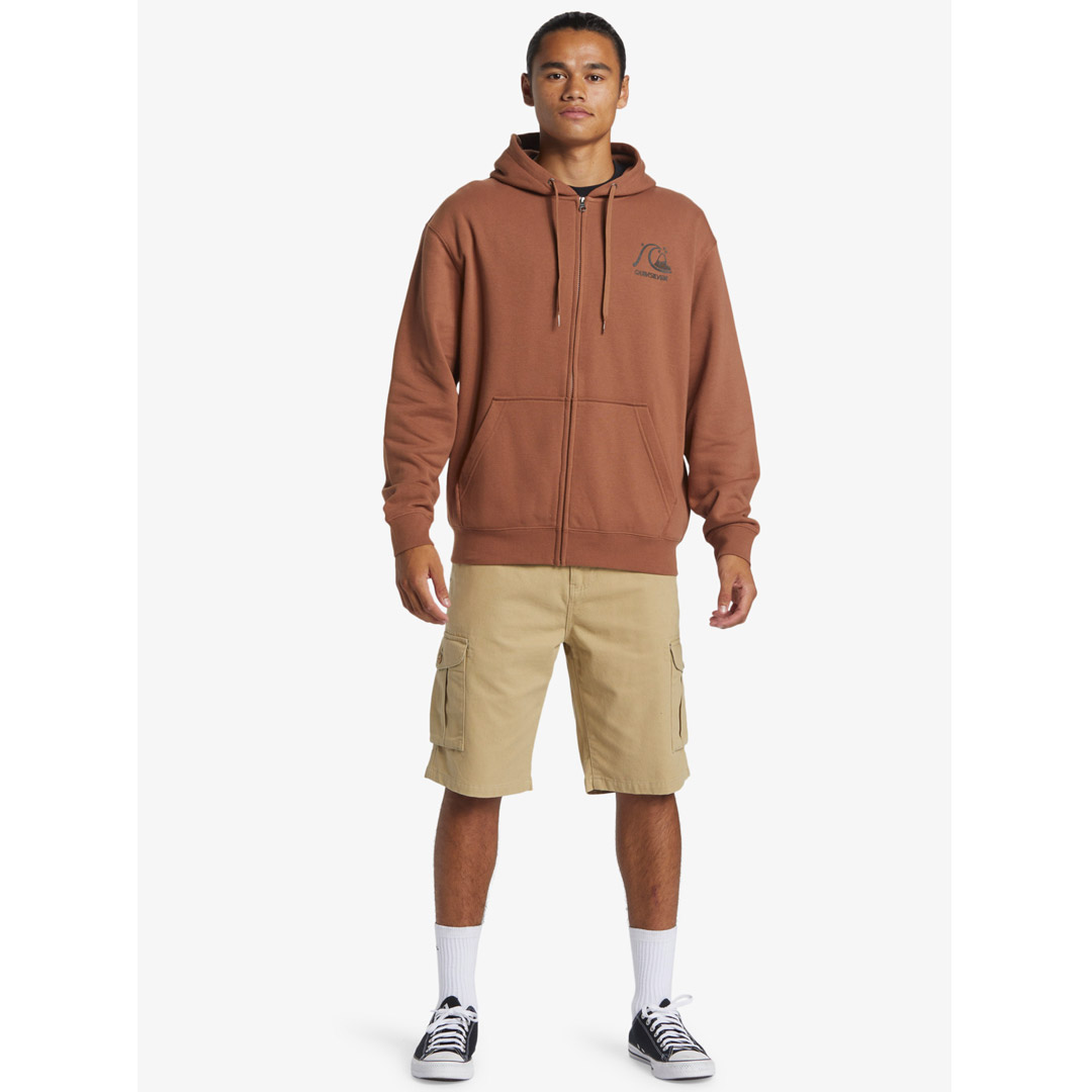 QUIKSILVER GRAPHIC ZIP HOODIE AQYFT03413-CNW0 Καφέ