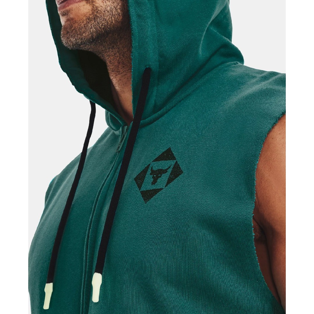 UNDER ARMOUR PJT RCK HWT TERRY SL FZ Q1 1377434-722 Petrol
