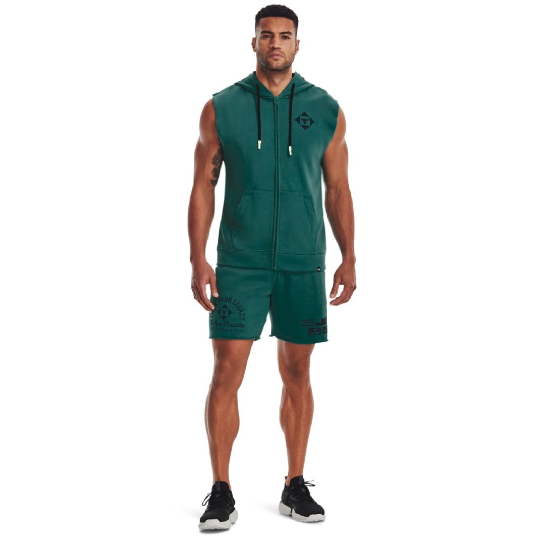 UNDER ARMOUR PJT RCK HWT TERRY SL FZ Q1 1377434-722 Petrol
