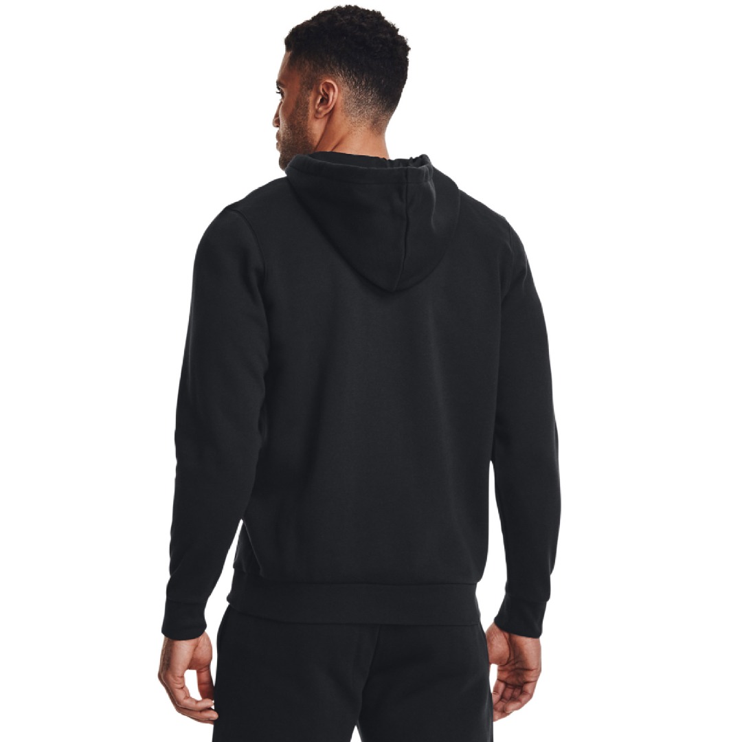 UNDER ARMOUR ESSENTIAL FLEECE FZ HOOD 1373881-001 Μαύρο