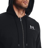 UNDER ARMOUR ESSENTIAL FLEECE FZ HOOD 1373881-001 Μαύρο Εικόνα 3