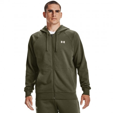 UNDER ARMOUR RIVAL COTTON FULL ZIP HOODIE 1357106-390 ΛΑΔΙ