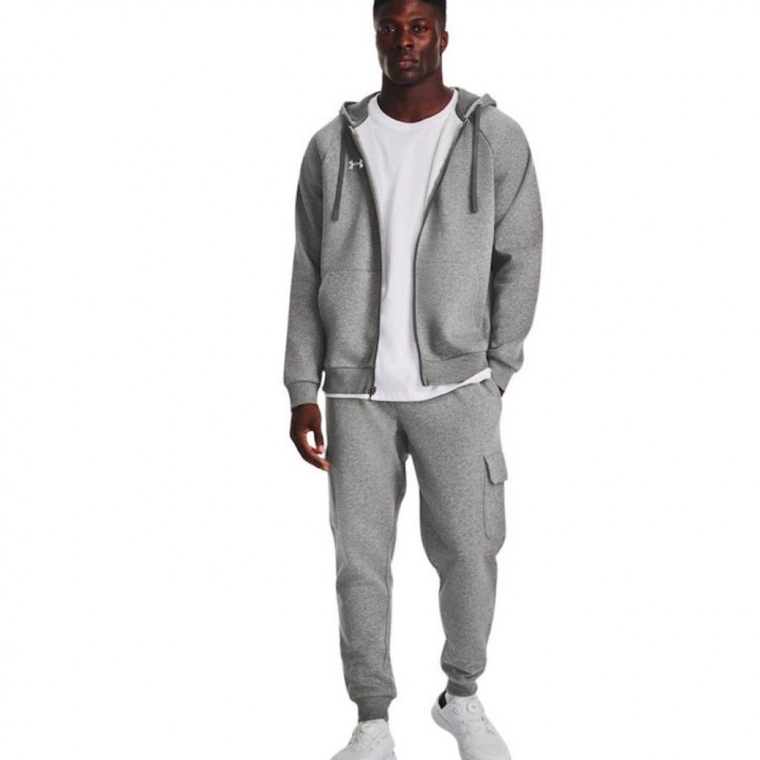 UNDER ARMOUR RIVAL FLEECE FZ HOODIE 1379767-025 Γκρί