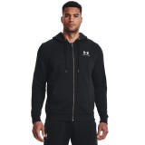 UNDER ARMOUR ESSENTIAL FLEECE FZ HOOD 1373881-001 Μαύρο Εικόνα 
