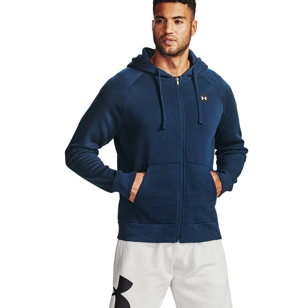 UNDER ARMOUR RIVAL FLEECE FZ HOODIE 1357111-408 Blue