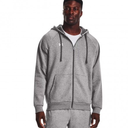 UNDER ARMOUR RIVAL FLEECE FZ HOODIE 1379767-025 Grey