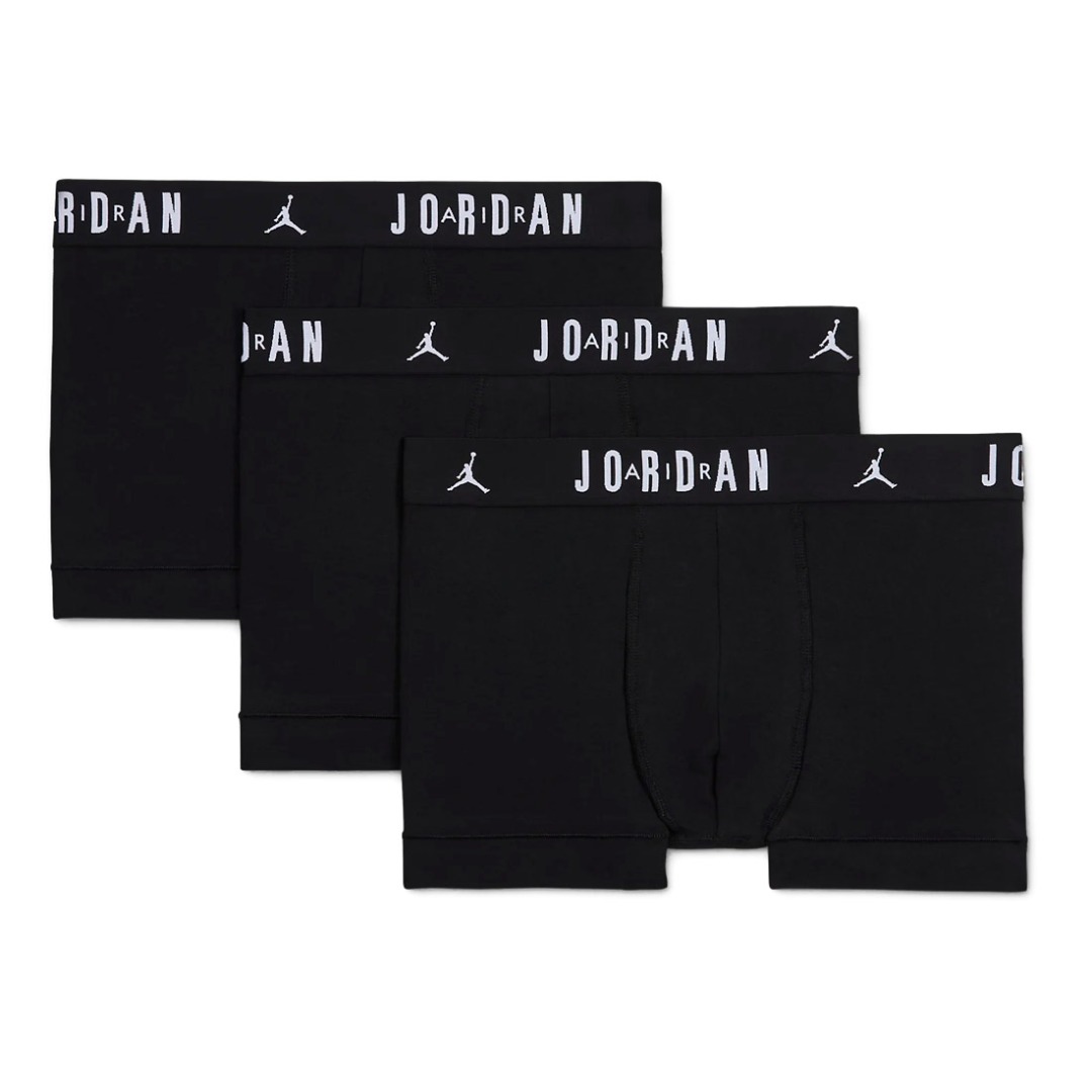 JORDAN MENS FLIGHT COTTON 3PK TRUNK JM0693-023 Μαύρο