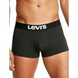 LEVI'S MEN SOLID BASIC BOXER 2P 37149-0189-JET BLACK Μαύρο Εικόνα 0