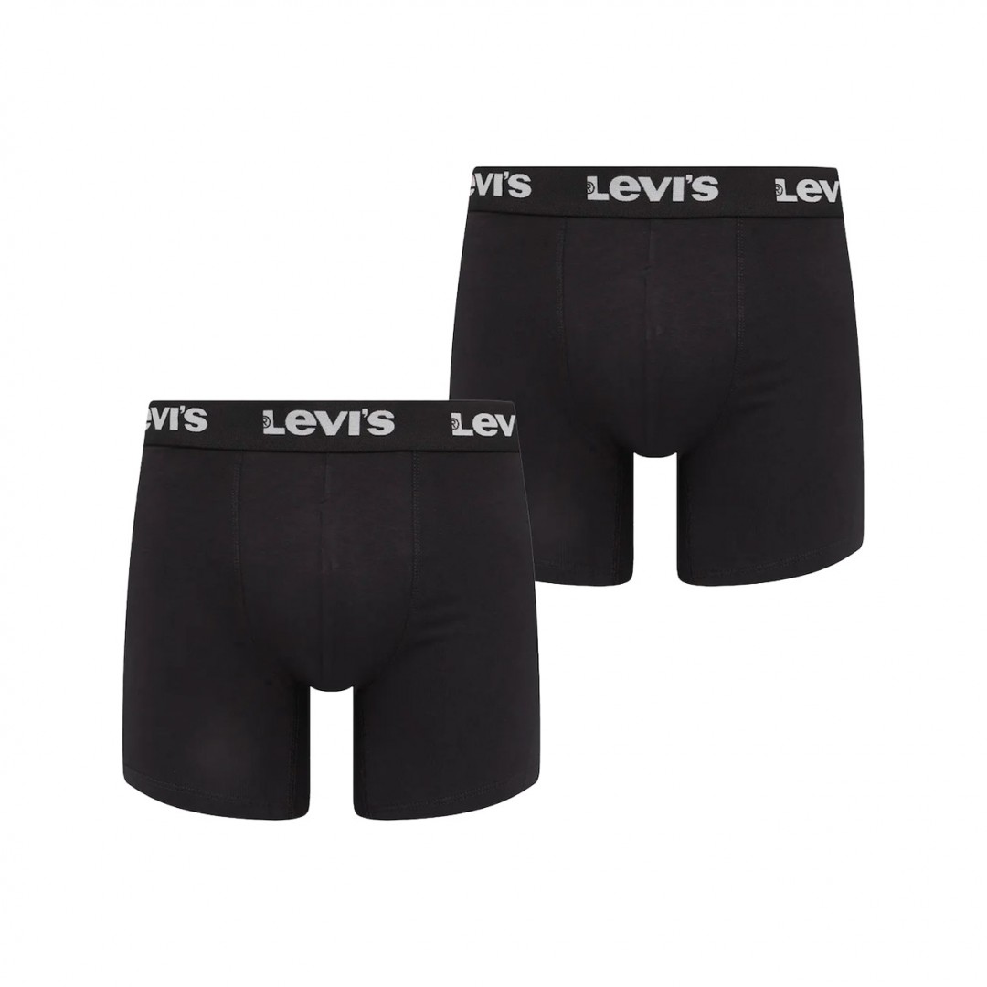 LEVI'S MEN REPEAT LOGO BOXER BRIEF 2P 37149-1191-BLACK Μαύρο