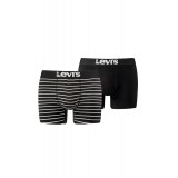 LEVI'S MEN VINTAGE STRIPE YD BOXER BRIEF 2P 37149-0212-JET BLACK Μαύρο Εικόνα 