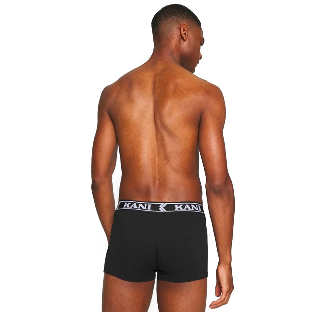 KARL KANI RETRO TAPE 3 PACK BOXER BRIEFS KM233-BB012-001-01-03-BLACK Black