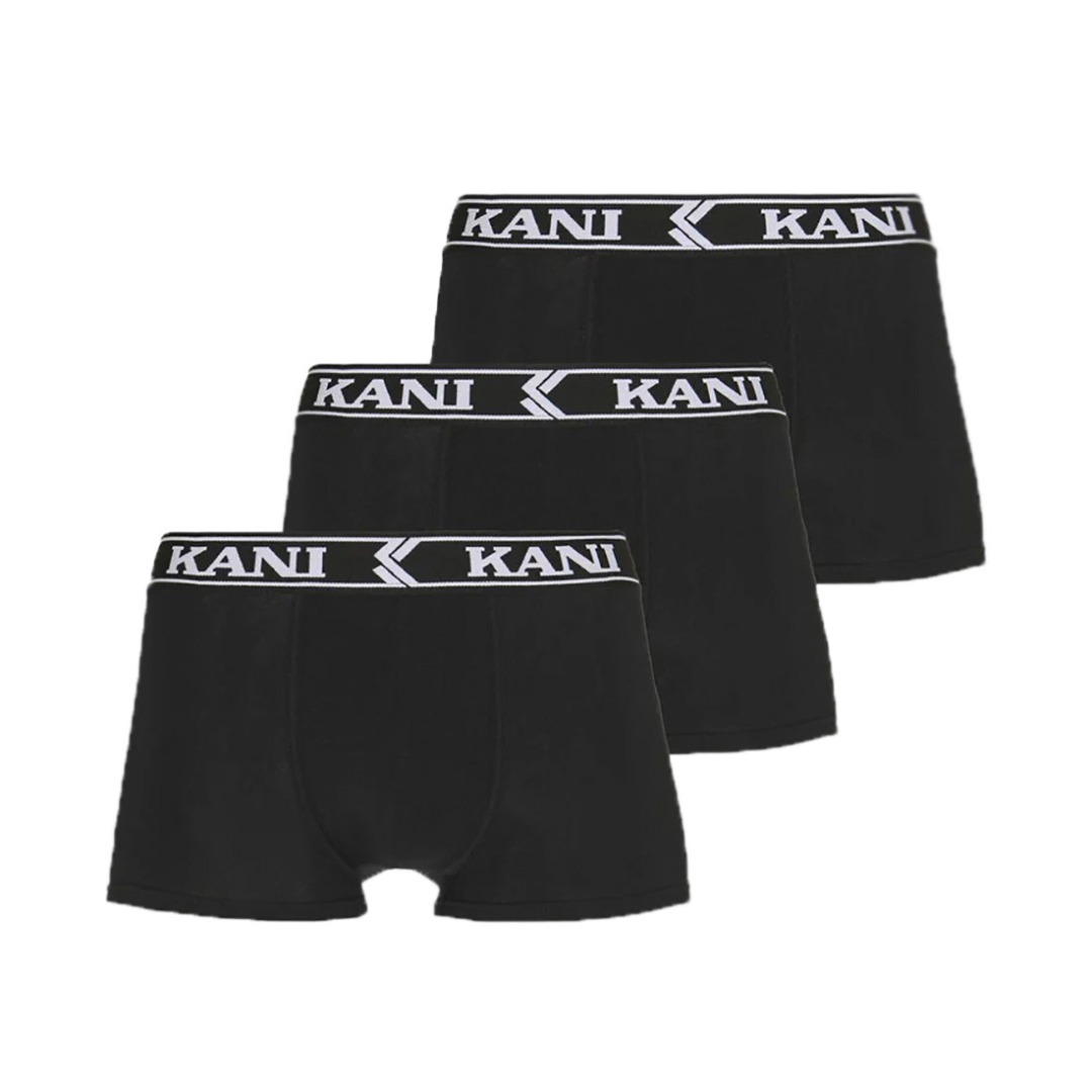 KARL KANI RETRO TAPE 3 PACK BOXER BRIEFS KM233-BB012-001-01-BLACK Black
