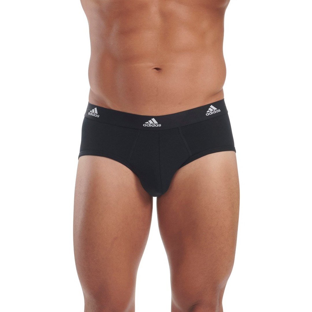 adidas ACTIVE FLEX COTTON BRIEF 3PK 4A1M01-000 Black