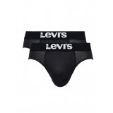 LEVI'S MEN SOLID BASIC BRIEF 2P 37149-0803-JET BLACK Μαύρο Εικόνα 
