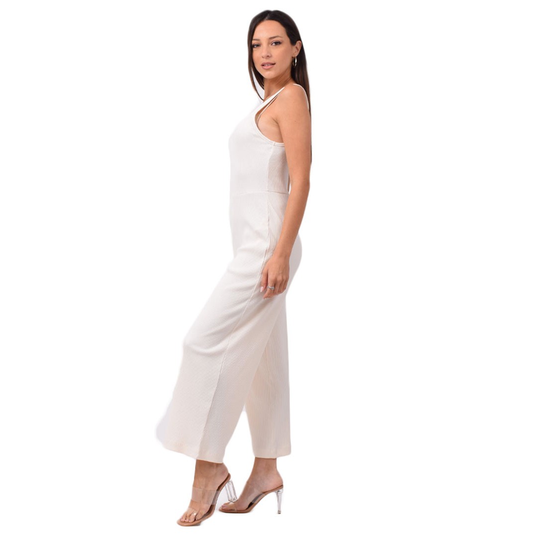 PUMA CLASSICS RIB JUMPSUIT 599601-75 Εκρού