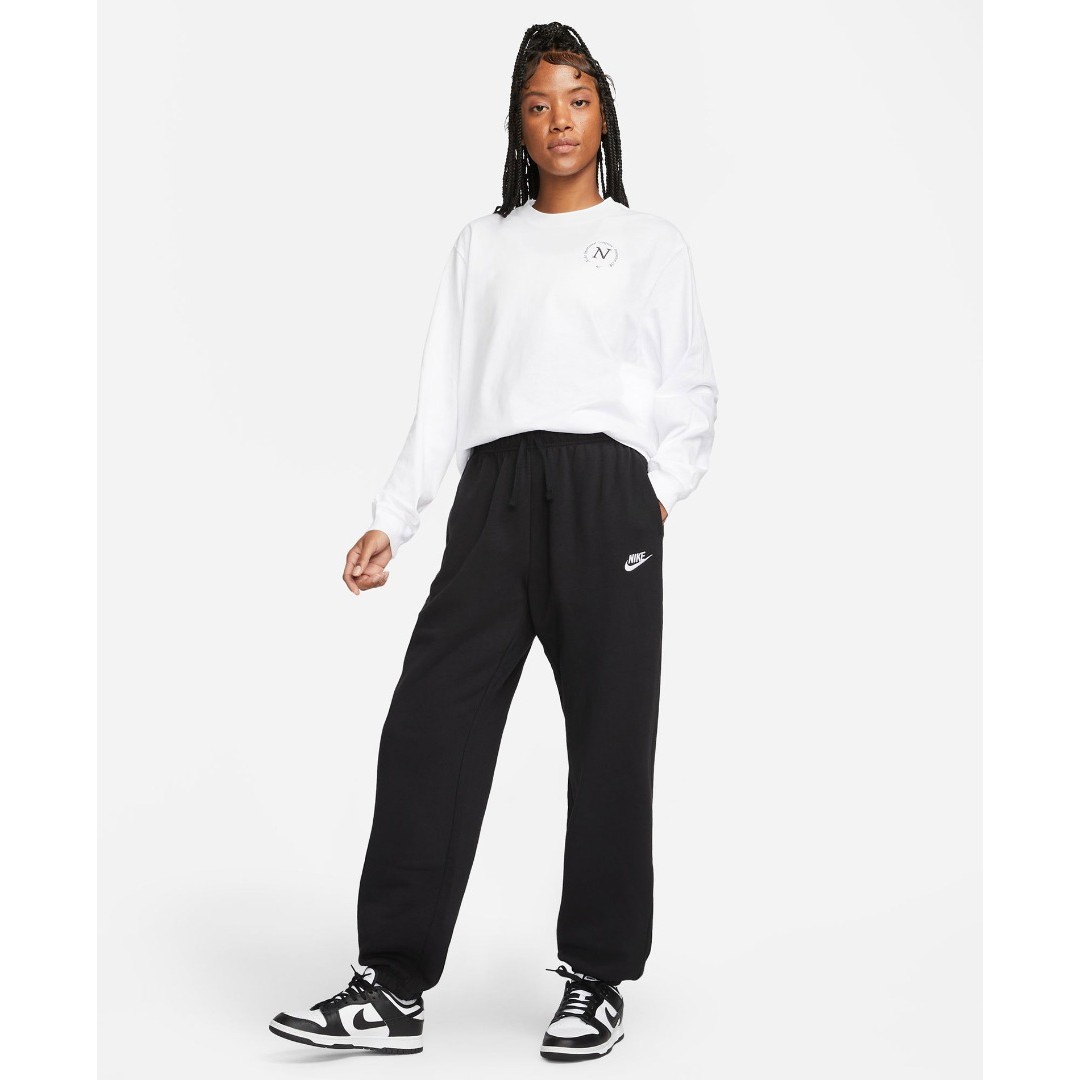 NIKE W NSW CLUB FLC MR PANT OS DQ5800-010 Black