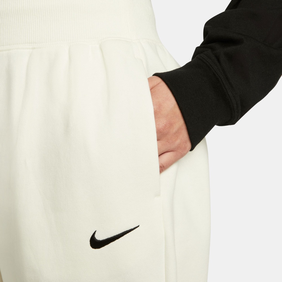 NIKE W NSW PHNX FLC HR OS PANT DQ5887-133 Εκρού