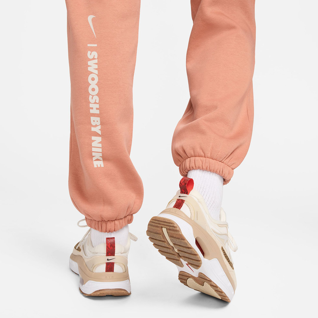 NIKE W NSW FLC PANT GLS FZ4632-212 Καφέ