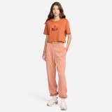 NIKE W NSW FLC PANT GLS FZ4632-212 Καφέ Εικόνα 3