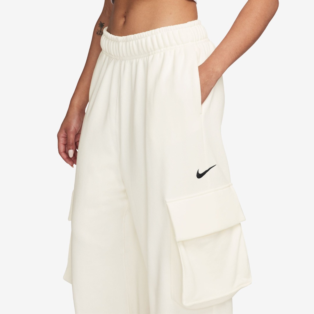NIKE W NSW DANCE OH FLC PANT FV7512-133 Εκρού