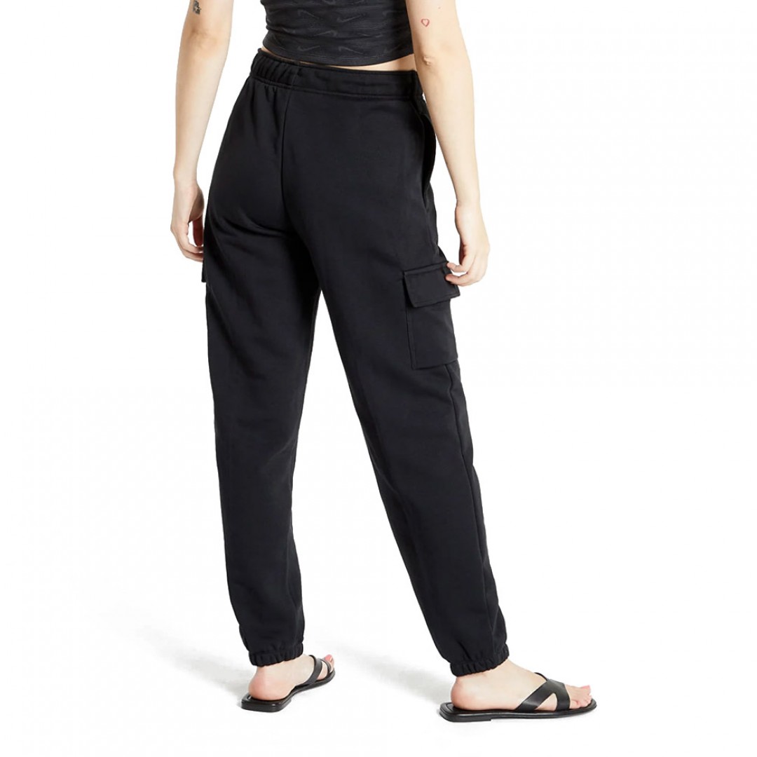 NIKE W NSW CLUB FLC MR PANT CARGO DQ5196-010 Μαύρο