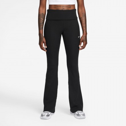 NIKE W NSW CHILL KNIT RIB PANT IF0240-010 Black