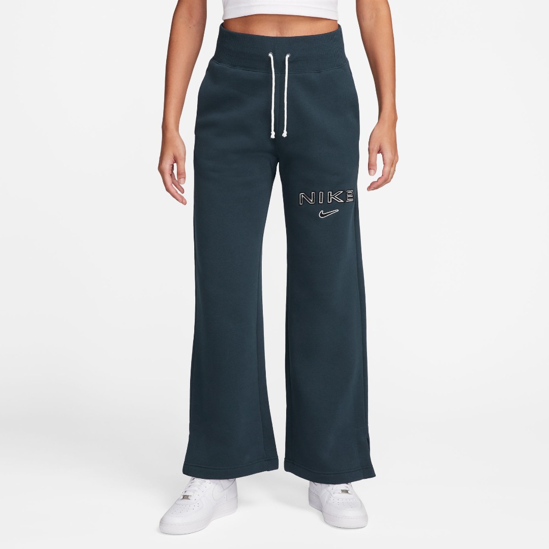 NIKE W NSW PHNX FLC HR LOGO PNT WDE FV7684-478 Μπλε