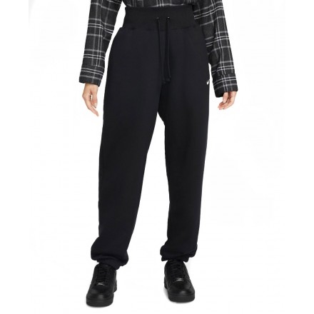 NIKE W NSW PHNX FLC HR OS PANT DQ5887-010 Μαύρο