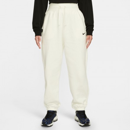 NIKE W NSW PHNX FLC HR OS PANT DQ5887-133 Εκρού