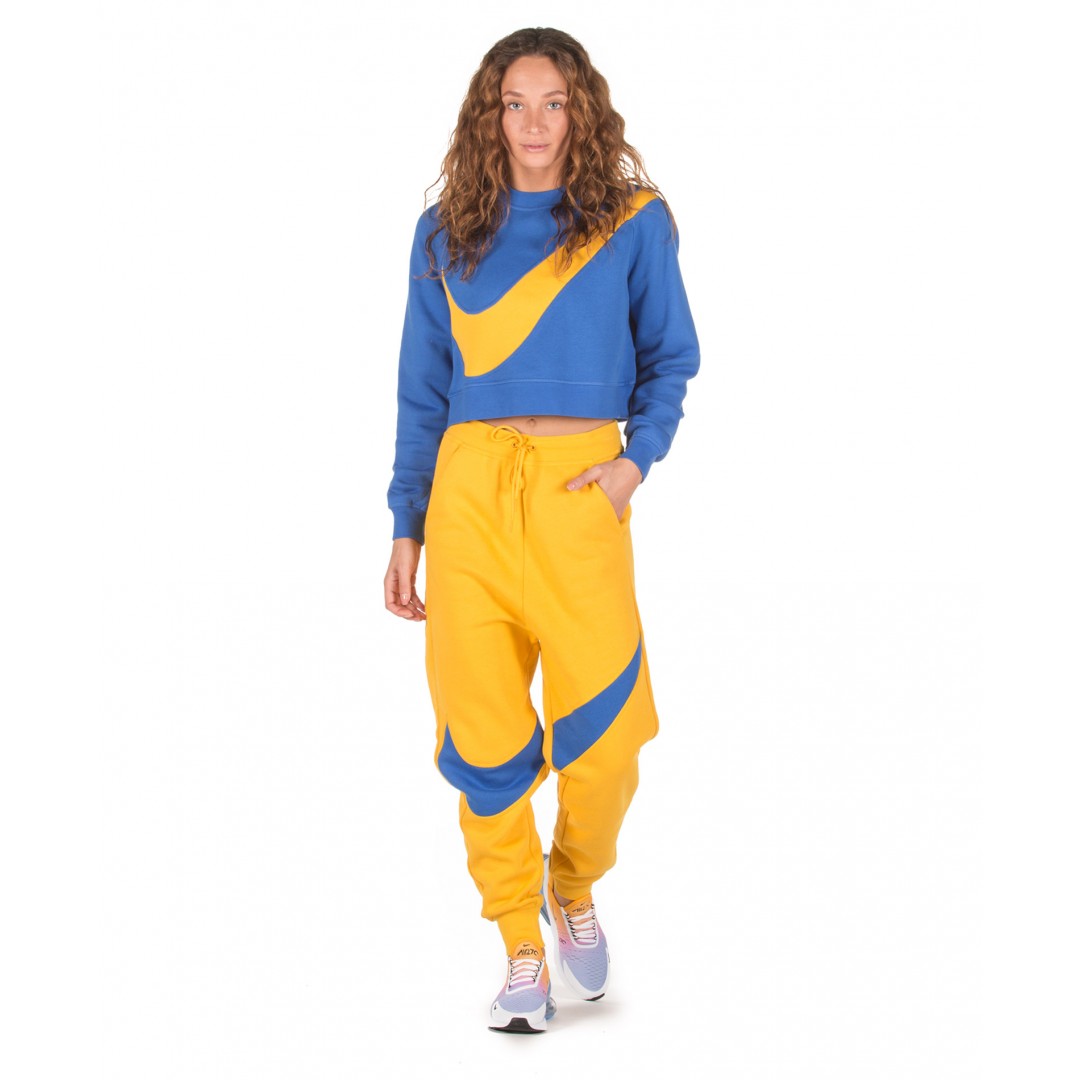 NIKE W NSW SWSH PANT FLC BB BV3937-743 Κίτρινο
