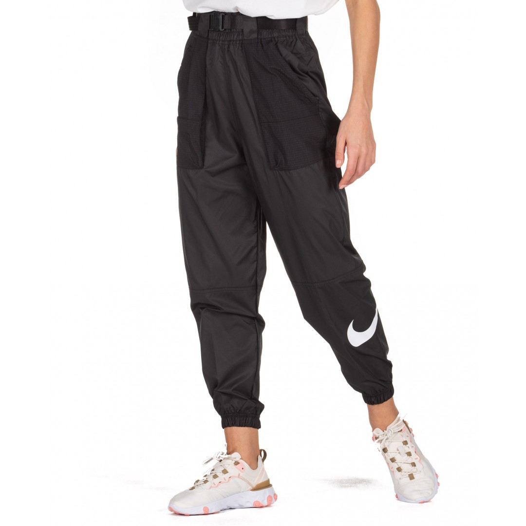 NIKE SPORTSWEAR WOVEN SWOOSH PANTS WVN CJ3776-010 Black