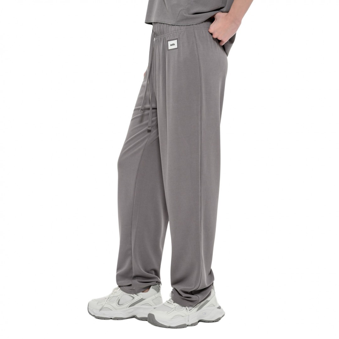 BODYTALK RIB STYLES OPEN HEM PANTS 1261-903600-00509 Grey