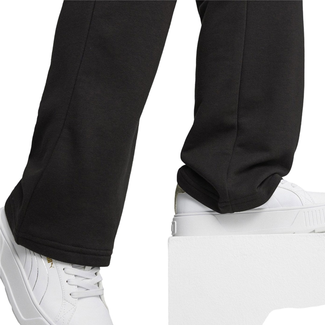PUMA ESS+ STRAIGHT LEG SMALL LOGO PANTS TR 678745-01 Μαύρο