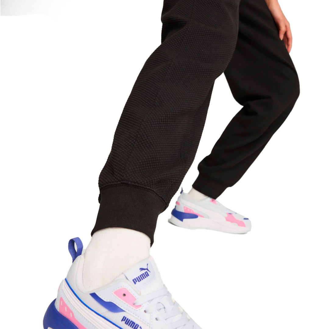 PUMA HER HIGH-WAIST PANTS CL 681634-01 Μαύρο