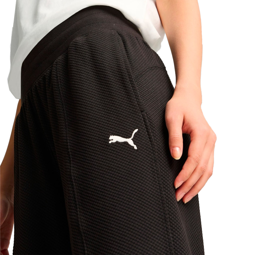 PUMA HER HIGH-WAIST PANTS CL 681634-01 Μαύρο