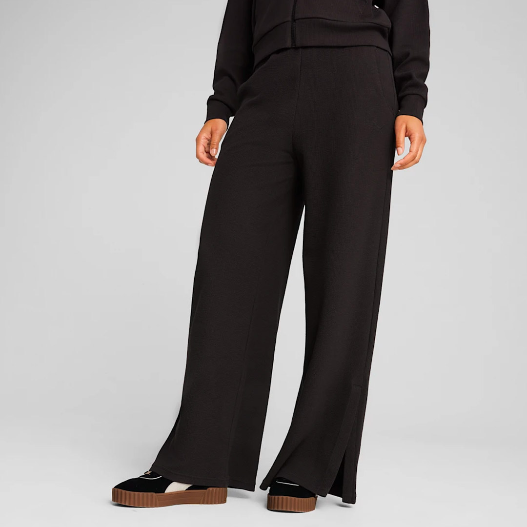 PUMA HER HIGH-WAIST SWEATPANTS TR OP 685061-01 Μαύρο