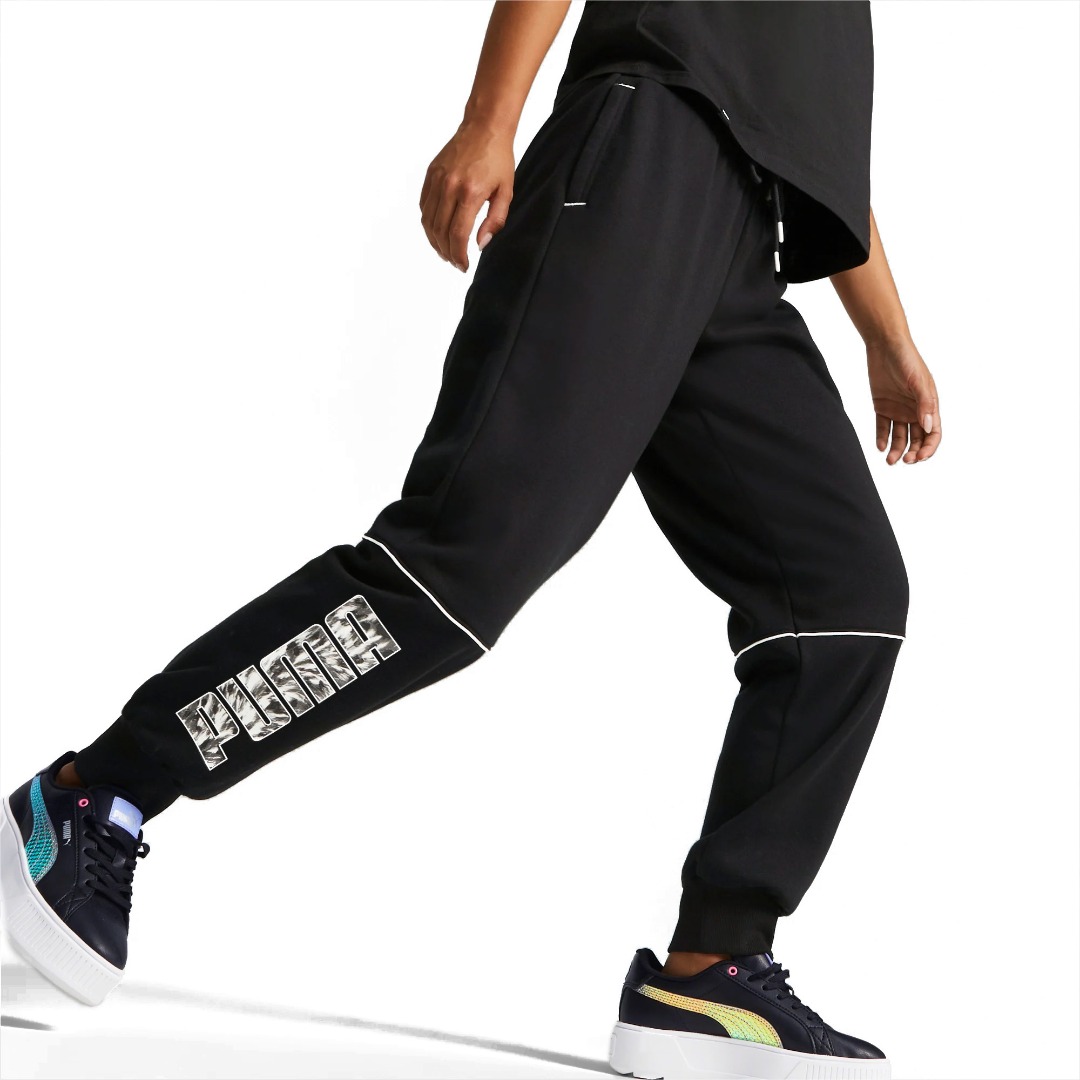 PUMA POWER SAFARI HIGH-WAIST PANTS FL CL 671755-01 Μαύρο