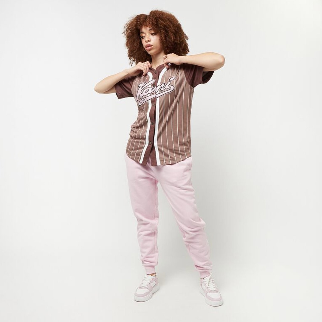 KARL KANI SIGNATURE ESSENTIAL SWEATPANTS KW-PL011-060-08-PINK Ροζ