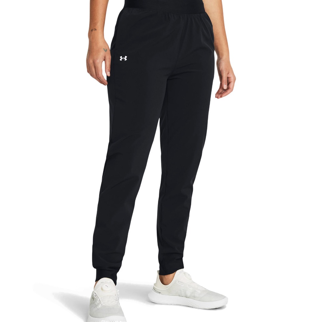 UNDER ARMOUR HIGH RISE WVN PNT 1382727-001 Μαύρο