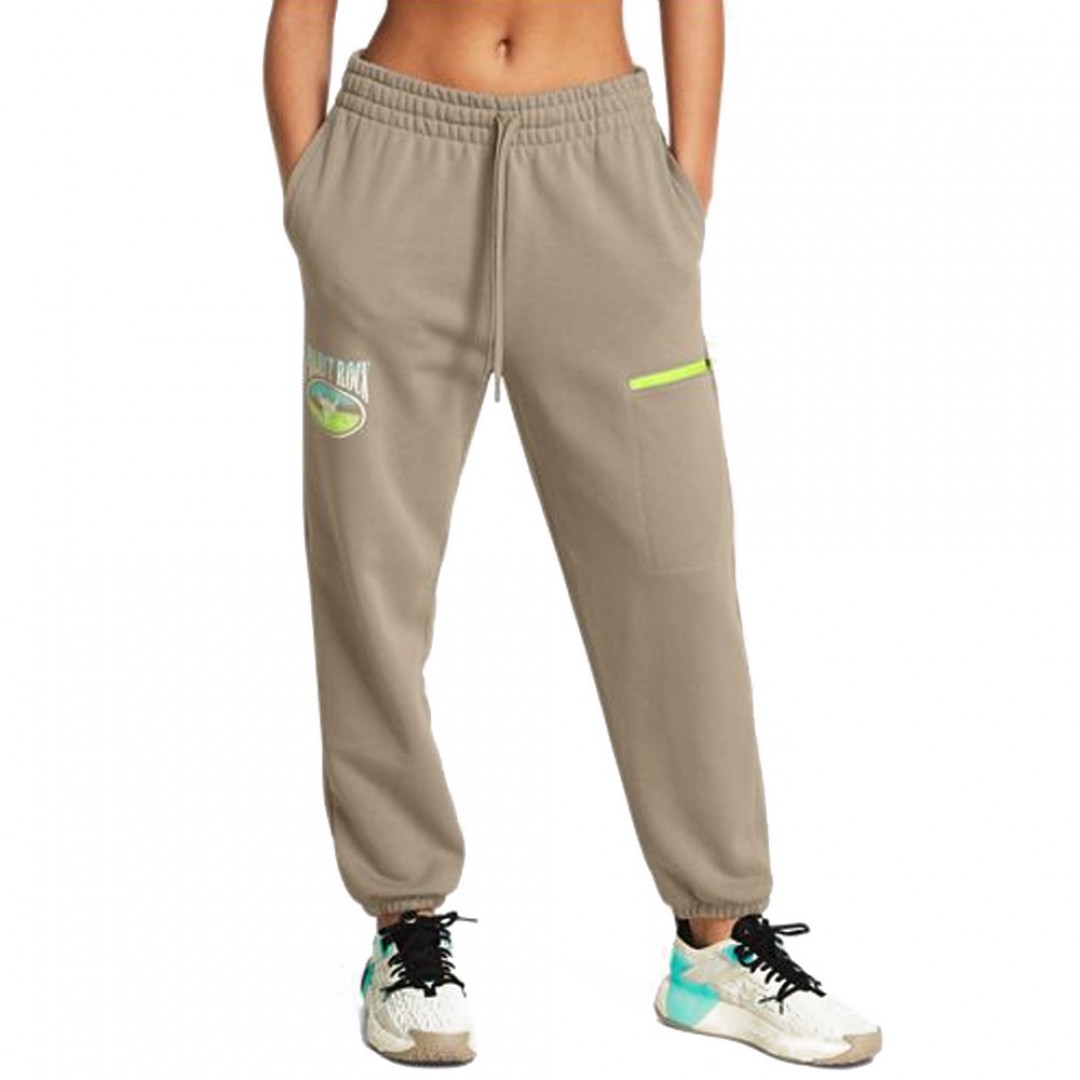 UNDER ARMOUR PJT RCK Q1 HW TERRY PANT 1383305-203 Μπέζ