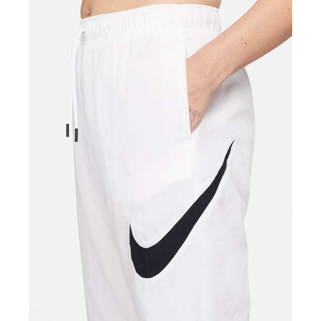NIKE W NSW ESSNTL WVN MR PANT HBR DM6183-100 Λευκό