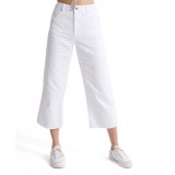 SUPERDRY WIDE LEG CROP W7010080A-M6N Λευκό Εικόνα 