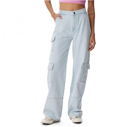 KARL KANI KK SERIF CARGO POCKET DENIM BLEACHED BLUE KW231-042-1-BLUE Τζήν
